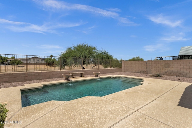 34944 N Mirandesa Dr, San Tan Valley, AZ 85143 - view of pool with a fenced backyard and a patio