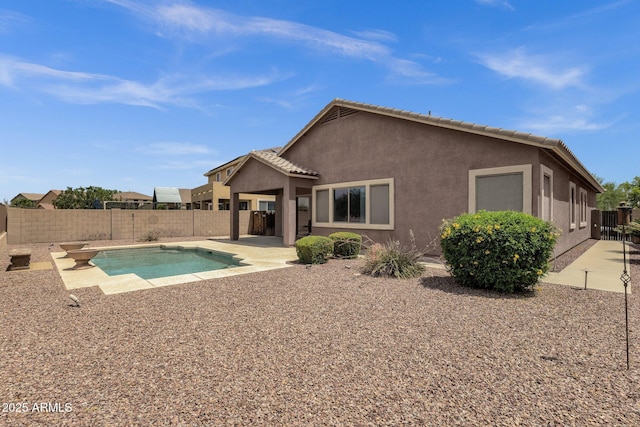 34944 N Mirandesa Dr, San Tan Valley, AZ 85143 - view of pool featuring a fenced backyard and a patio