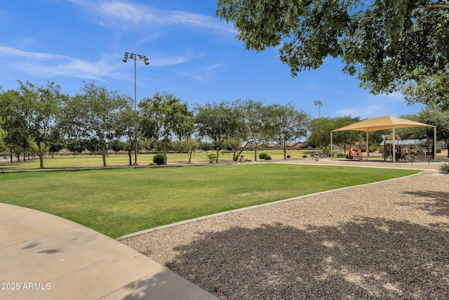 34944 N Mirandesa Dr, San Tan Valley, AZ 85143 - view of community with a gazebo and a yard