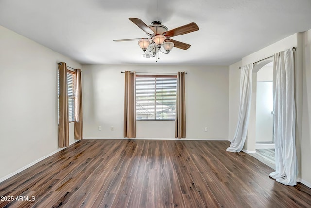 11936 W Alvarado Rd, Avondale, AZ 85392 - unfurnished room with wood finished floors and a ceiling fan