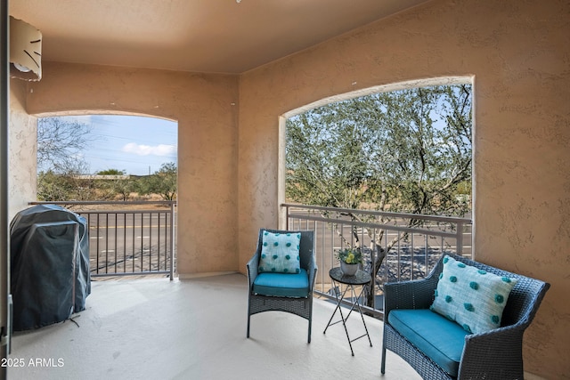 balcony featuring grilling area