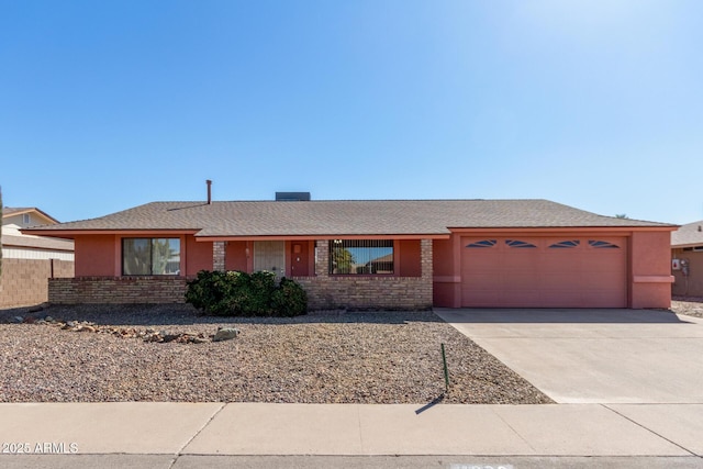 ranch-style house with a garage