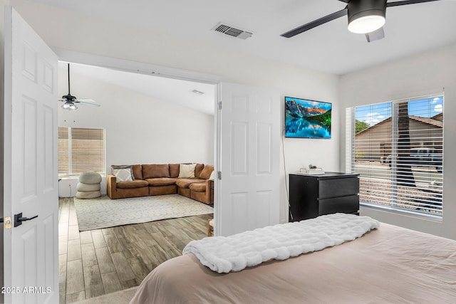 1320 E Scott Ave, Gilbert, AZ 85234 - bedroom featuring wood finished floors and a ceiling fan