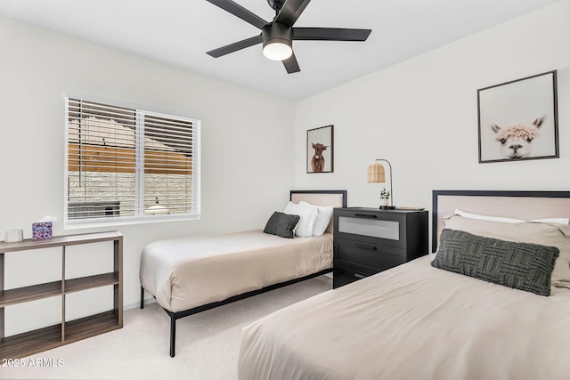 1320 E Scott Ave, Gilbert, AZ 85234 - carpeted bedroom featuring a ceiling fan