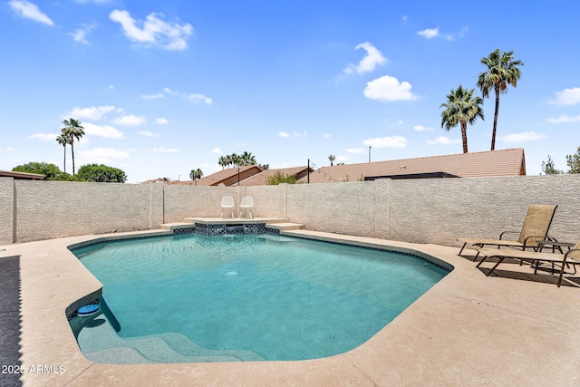 1320 E Scott Ave, Gilbert, AZ 85234 - view of swimming pool featuring a fenced backyard and a patio area