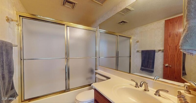 bathroom featuring toilet and visible vents