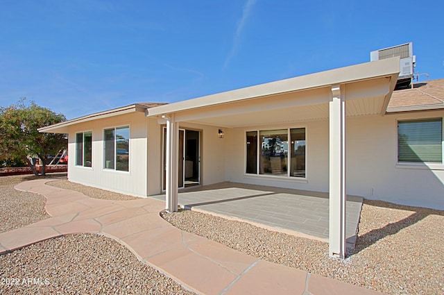 rear view of property with a patio area