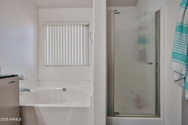 4318 W Apollo Rd, Laveen, AZ 85339 - bathroom featuring a stall shower and a bath