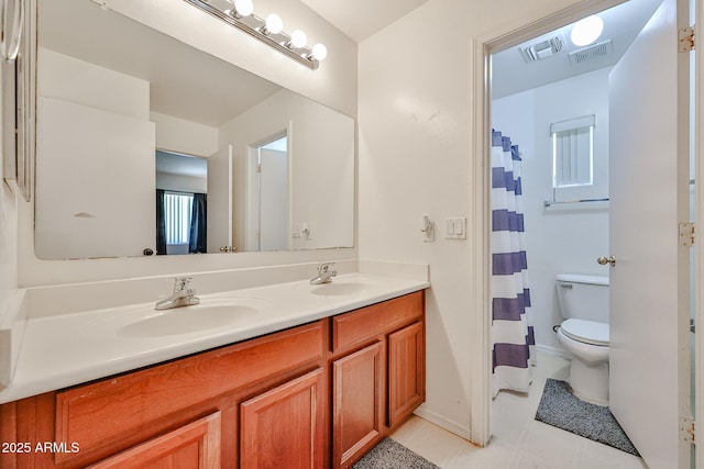 4318 W Apollo Rd, Laveen, AZ 85339 - full bathroom with double vanity and a shower with curtain
