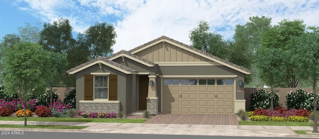 view of front of home featuring a garage