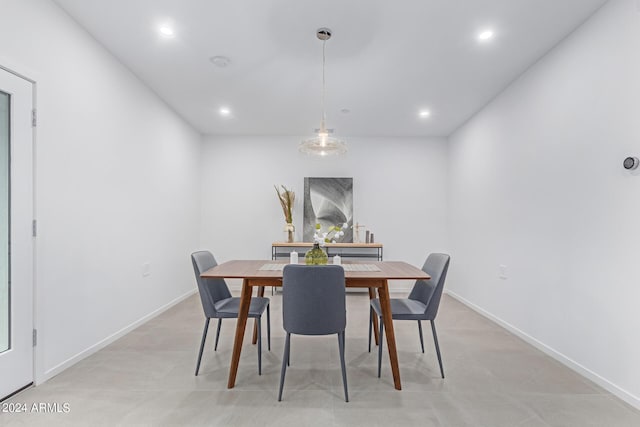 view of dining room