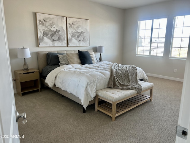 bedroom with carpet floors