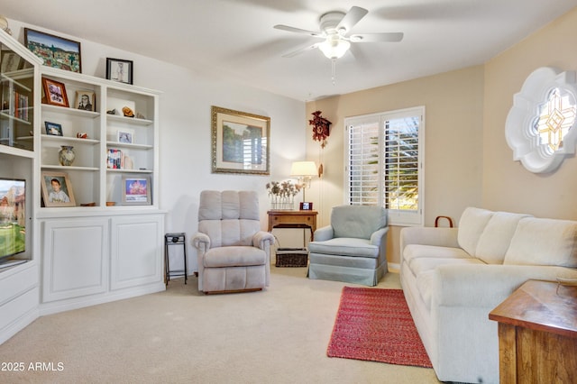 18919 E Reata Ln, Rio Verde, AZ 85263 - interior space featuring carpet floors and ceiling fan