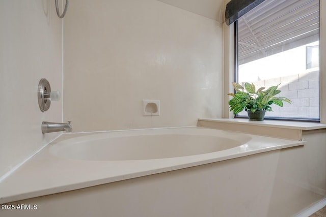 bathroom featuring a bathing tub