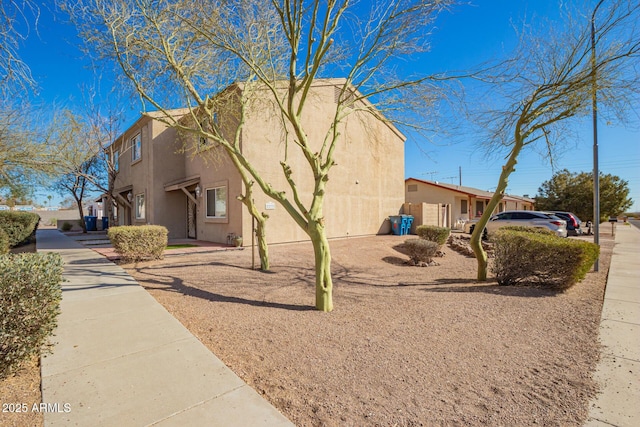 view of property exterior featuring stucco siding