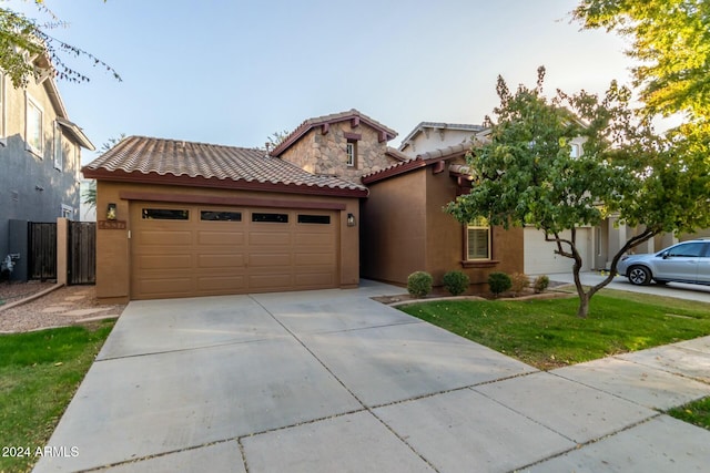 view of front of house featuring a garage