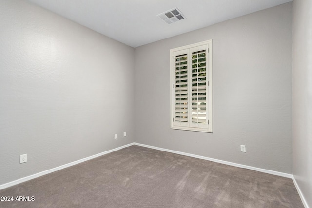 view of carpeted empty room