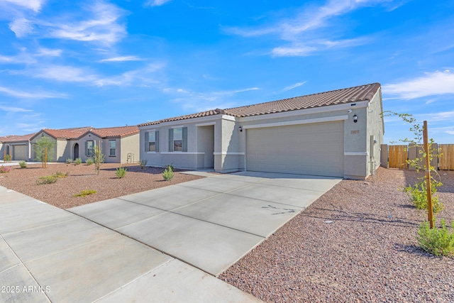 view of front of house featuring a garage