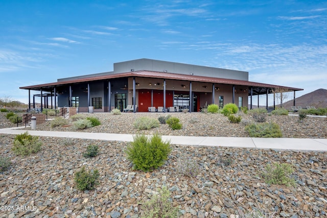 view of rear view of property