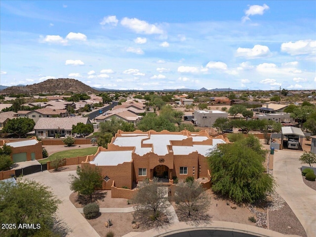 9435 E Hobart Cir, Mesa, AZ 85207 - aerial view of residential area featuring a mountainous background