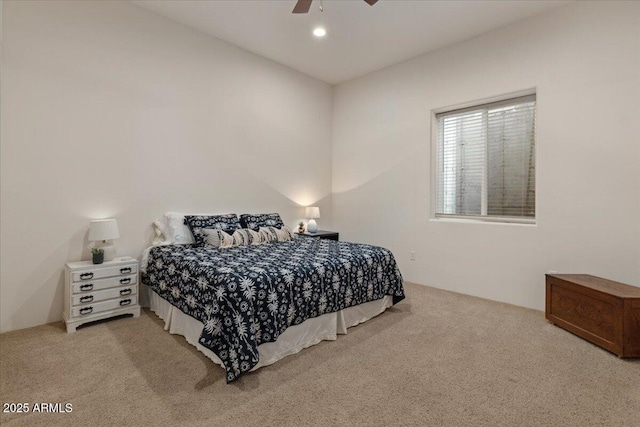 9435 E Hobart Cir, Mesa, AZ 85207 - bedroom with carpet flooring and a ceiling fan
