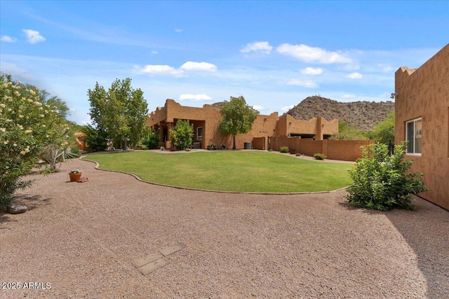 9435 E Hobart Cir, Mesa, AZ 85207 - view of yard with a mountain view