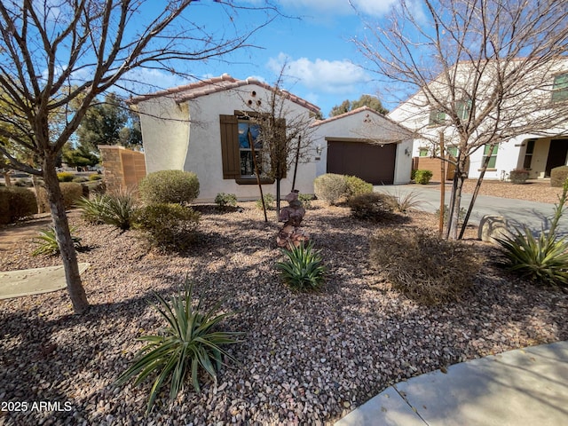 view of front of home featuring a garage