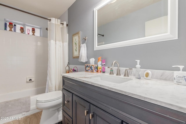 1925 W 12th Ave, Apache Junction, AZ 85120 - bathroom featuring vanity and shower / bathtub combination with curtain
