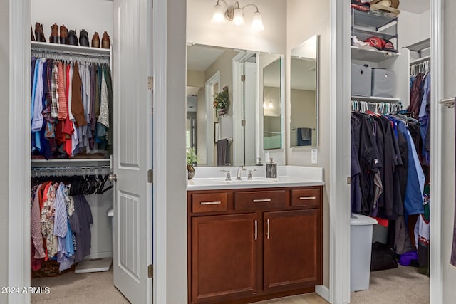 bathroom featuring vanity