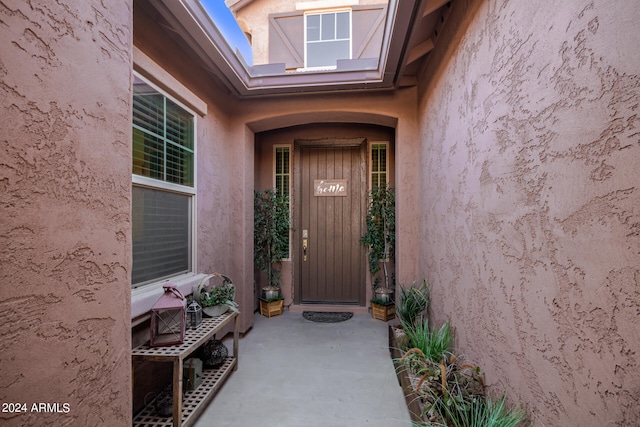 view of property entrance