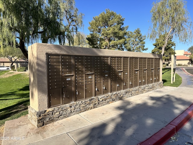 surrounding community featuring a mail area