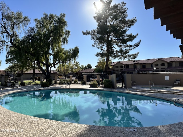 view of pool with a patio