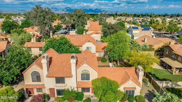 4901 E Kelton Ln Unit 1052, Scottsdale, AZ 85254 - aerial view of residential area featuring a mountain backdrop