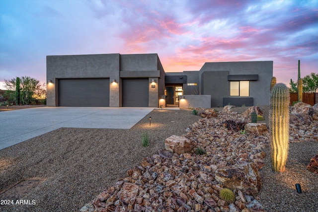 modern home with a garage