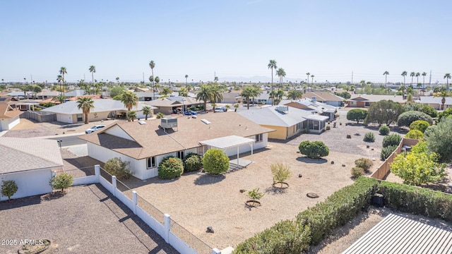 aerial view featuring a residential view