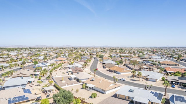 aerial view featuring a residential view