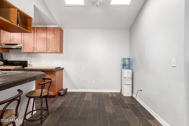 kitchen featuring sink and black / electric stove