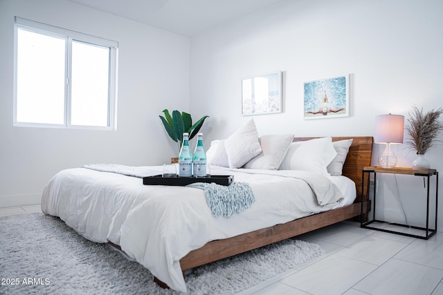 view of tiled bedroom