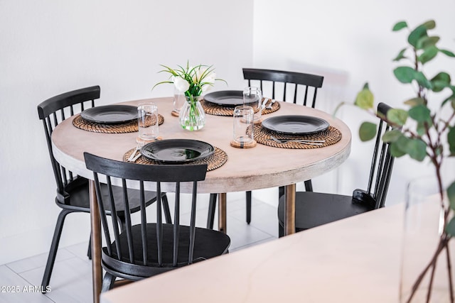 view of dining room