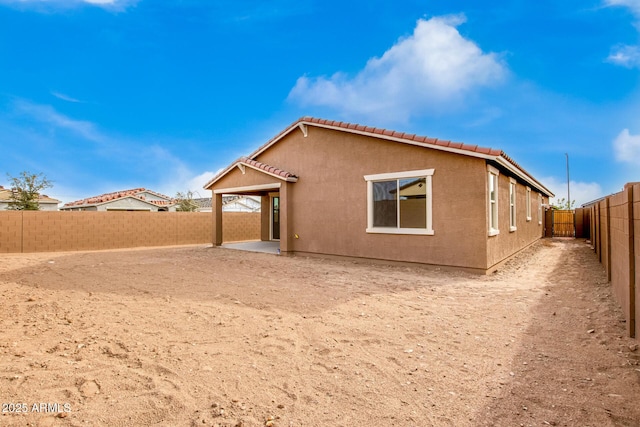 view of back of property