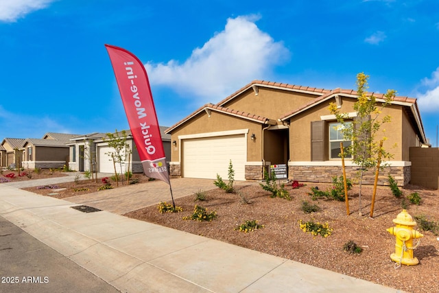 view of front of house featuring a garage