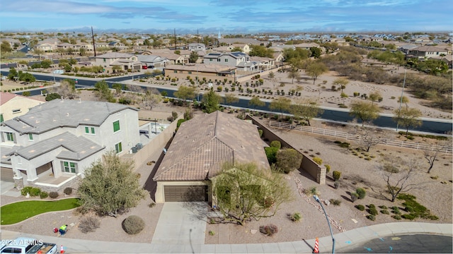 drone / aerial view featuring a residential view