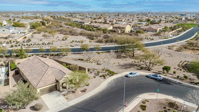 drone / aerial view featuring a residential view