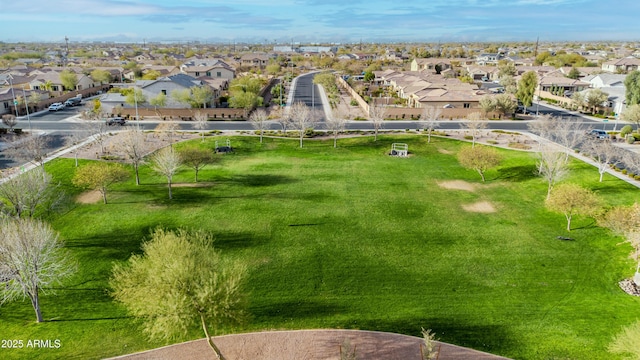 drone / aerial view with a residential view