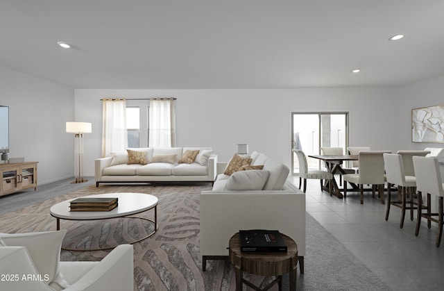 15512 W Corte Del Sol Este, Waddell, AZ 85355 - living area featuring recessed lighting and tile patterned floors