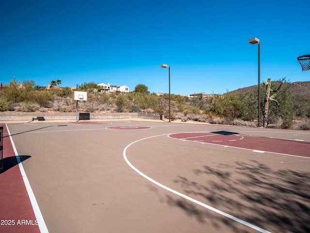 view of basketball court