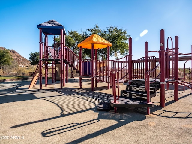 view of jungle gym