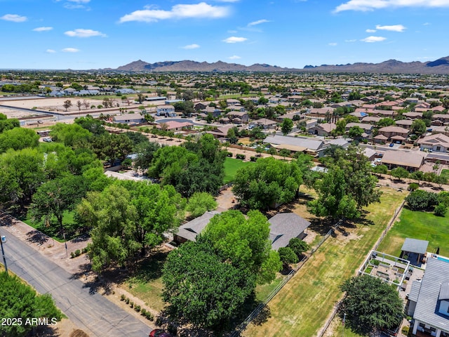 3887 E Via Del Rancho Rd, Gilbert, AZ 85298 - aerial perspective of suburban area featuring a mountain backdrop