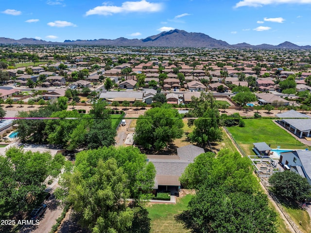 3887 E Via Del Rancho Rd, Gilbert, AZ 85298 - aerial perspective of suburban area with mountains