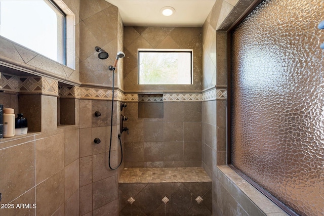 7731 E Soaring Eagle Way, Scottsdale, AZ 85266 - bathroom featuring tiled shower